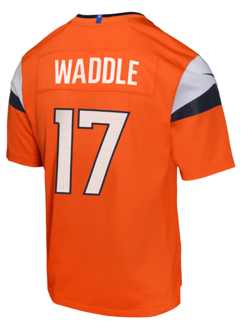 Broncos Jaylen Waddle Youth Nike Game Jersey