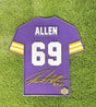 Jared Allen Vikings Class of 2025 Wood Jersey 3D Sign