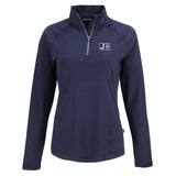 HBCU Team Cutter & Buck Women's Coastline Recycled Double Peached 1/4 Zip Pullover Pro Football Hall of Fame XXXL Jackson State