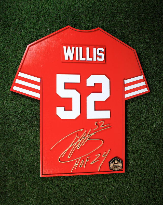 Patrick Willis Wood Jersey 3D Sign