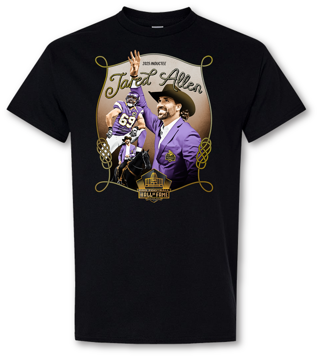 Jared Allen Vikings Class of 2025 Special Edition T-Shirt ***PRE-ORDER***