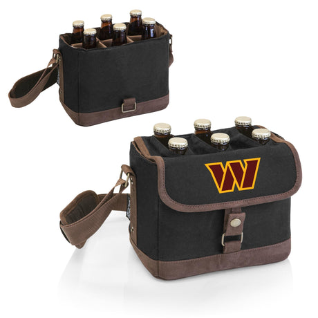 Commanders Beer Caddy Cooler Tote with Opener by Picnic Time