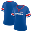 Giants 2025 Fanatics Women's Draw Play Athena Lace Up T-Shirt