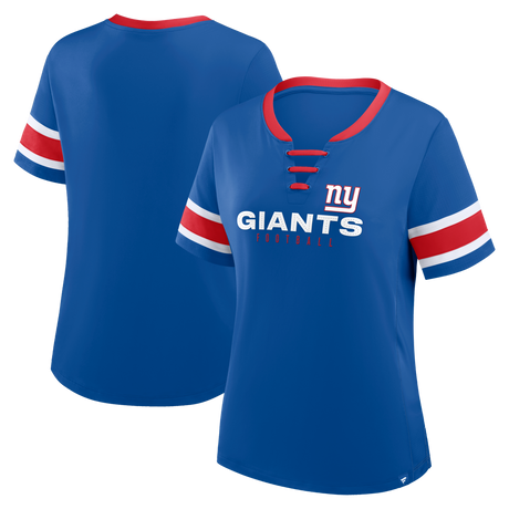 Giants 2025 Fanatics Women's Draw Play Athena Lace Up T-Shirt