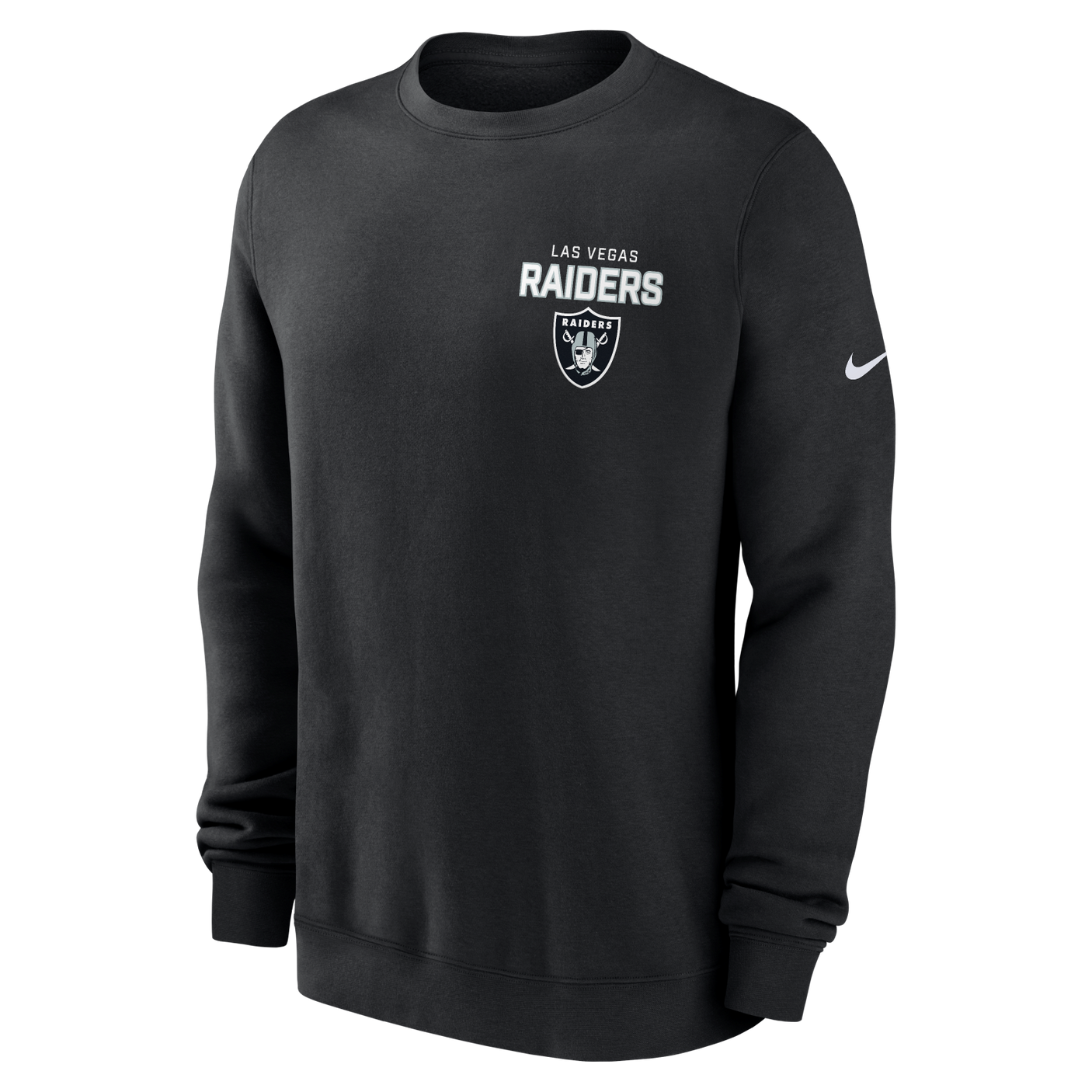 Raiders 2025 Men's Nike Fleece Club Crewneck