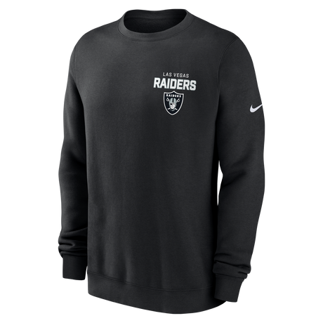 Raiders 2025 Men's Nike Fleece Club Crewneck