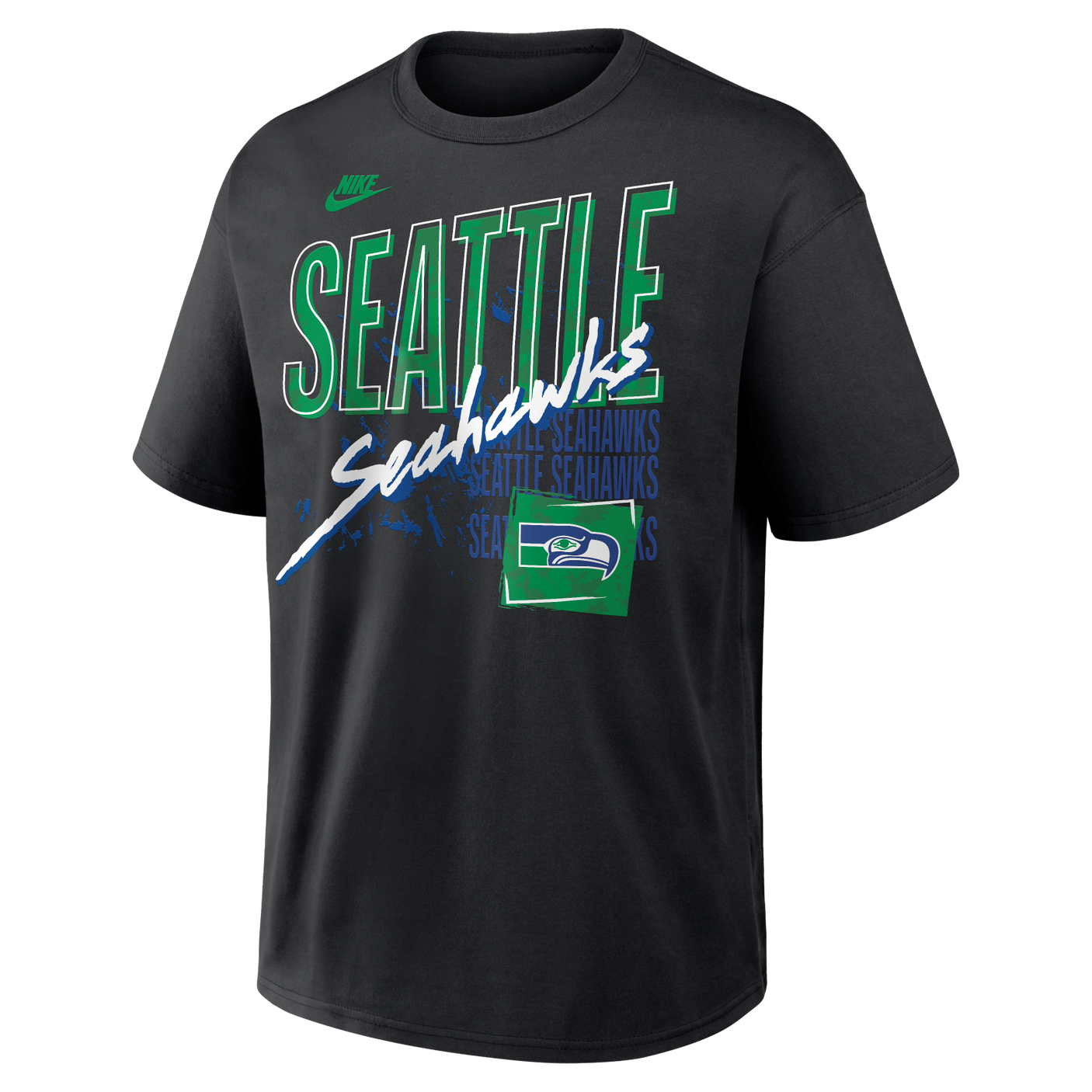 Seahawks 2026 Nike Men's Loose Fit Heavyweight Cotton T-Shirt