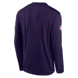 Vikings 2026 Nike Men's Rivalries Collection Sideline Legend Dri-FIT Long-Sleeve T-Shirt Pro Football Hall of Fame