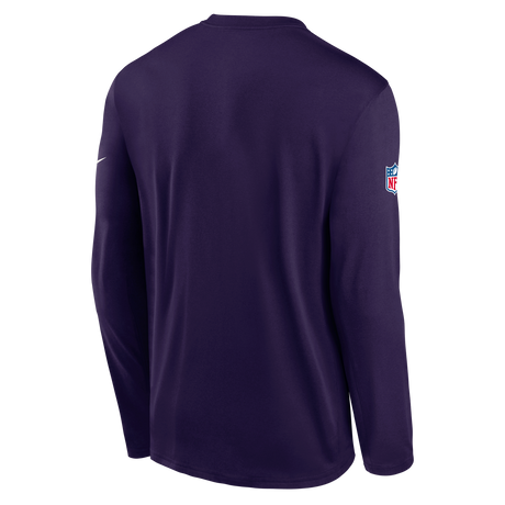 Vikings 2026 Nike Men's Rivalries Collection Sideline Legend Dri-FIT Long-Sleeve T-Shirt Pro Football Hall of Fame