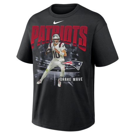 Patriots Drake Maye 2026 Nike Men's Loose Fit Heavyweight T-Shirt