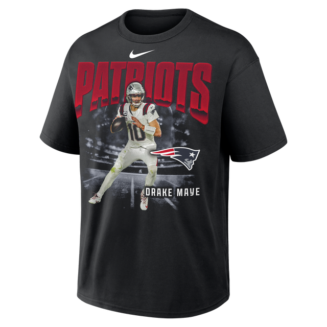 Patriots Drake Maye 2026 Nike Men's Loose Fit Heavyweight T-Shirt