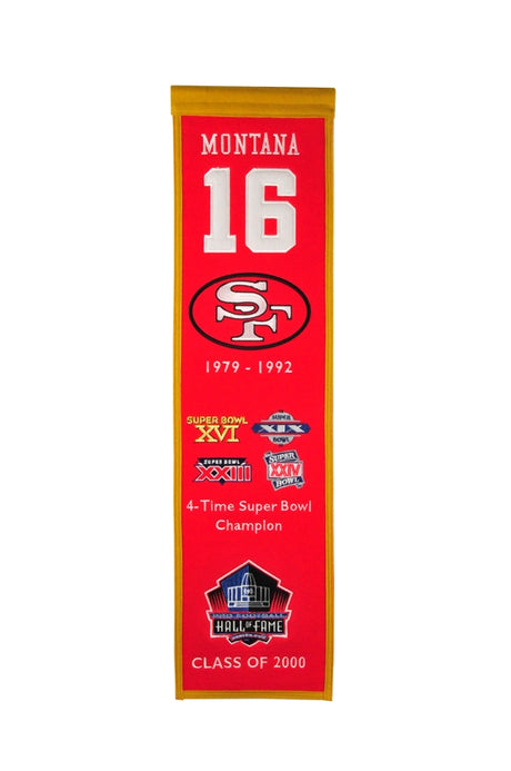49ers Joe Montana Heritage Banner
