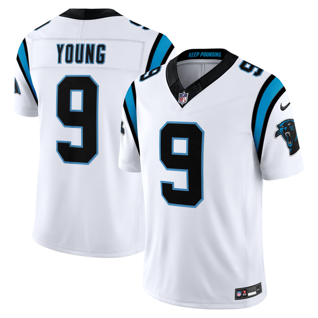 Panthers Bryce Young Men's White Nike Game Jersey