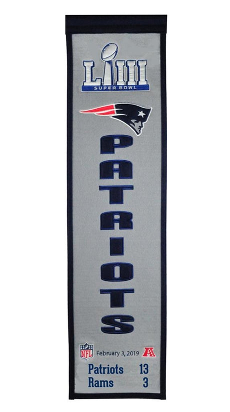 Patriots Super Bowl LIII Champs Banner