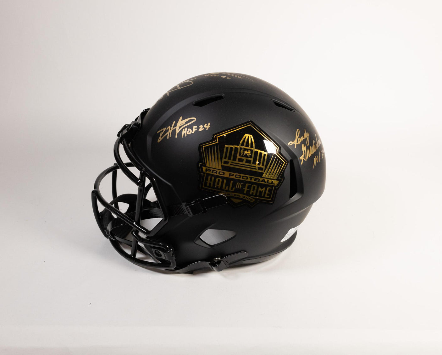 Class of 2024 Autographed Hall of Fame Black Speed Replica Helmet