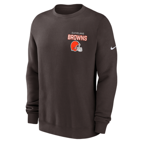 Browns 2025 Men's Nike Fleece Club Crewneck