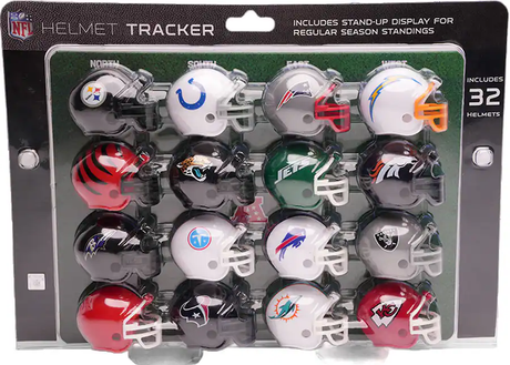 32 Piece NFL Helmet Tracker Set 2026 Pro Football Hall of Fame