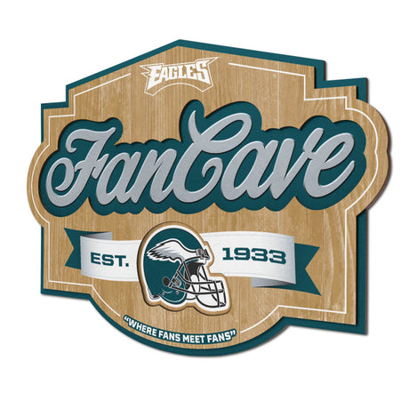 Eagles 3D Fan Cave Wall Sign