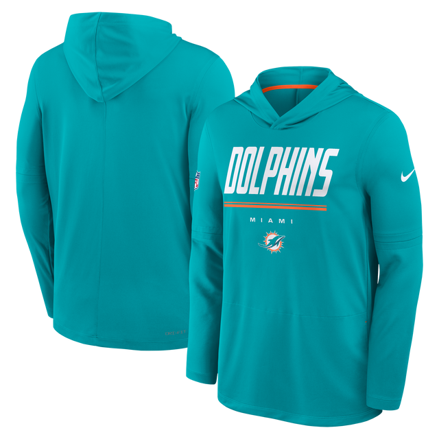 Dolphins 2026 Nike Men's Dri-Fit Lightweight Long Sleeve Hoodie Top