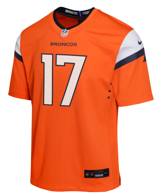 Broncos Jaylen Waddle Youth Nike Game Jersey