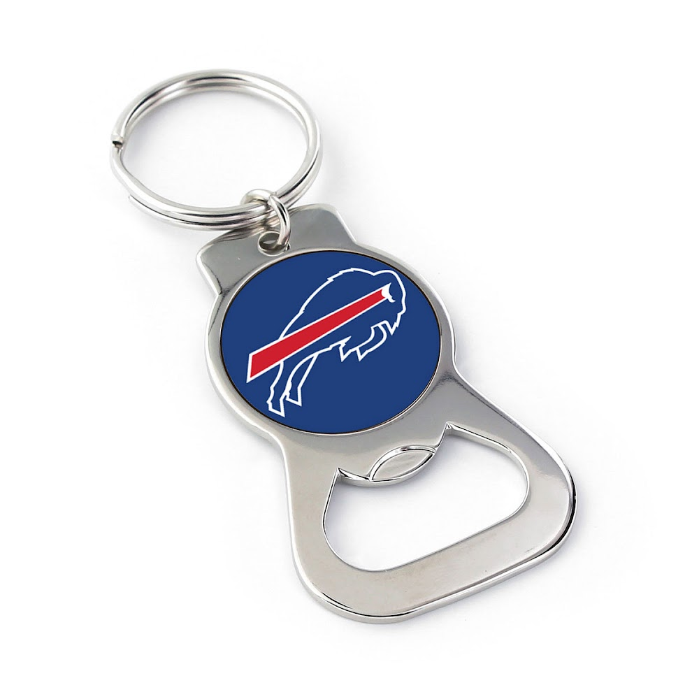 Bills Silver Bottle Opener Keychain