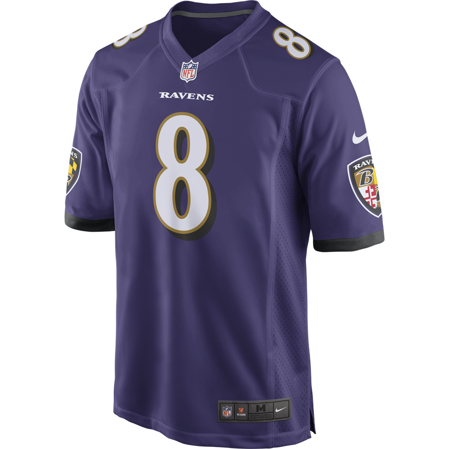 Ravens Lamar Jackson Adult Nike NFL Game Jersey