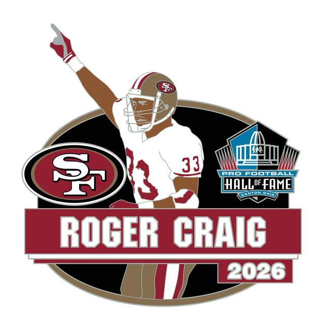 Roger Craig 49ers Class of 2026 Action Pin