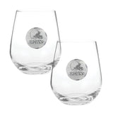 Browns 2-Piece Stemless Wine Glass Set with Collectible Box