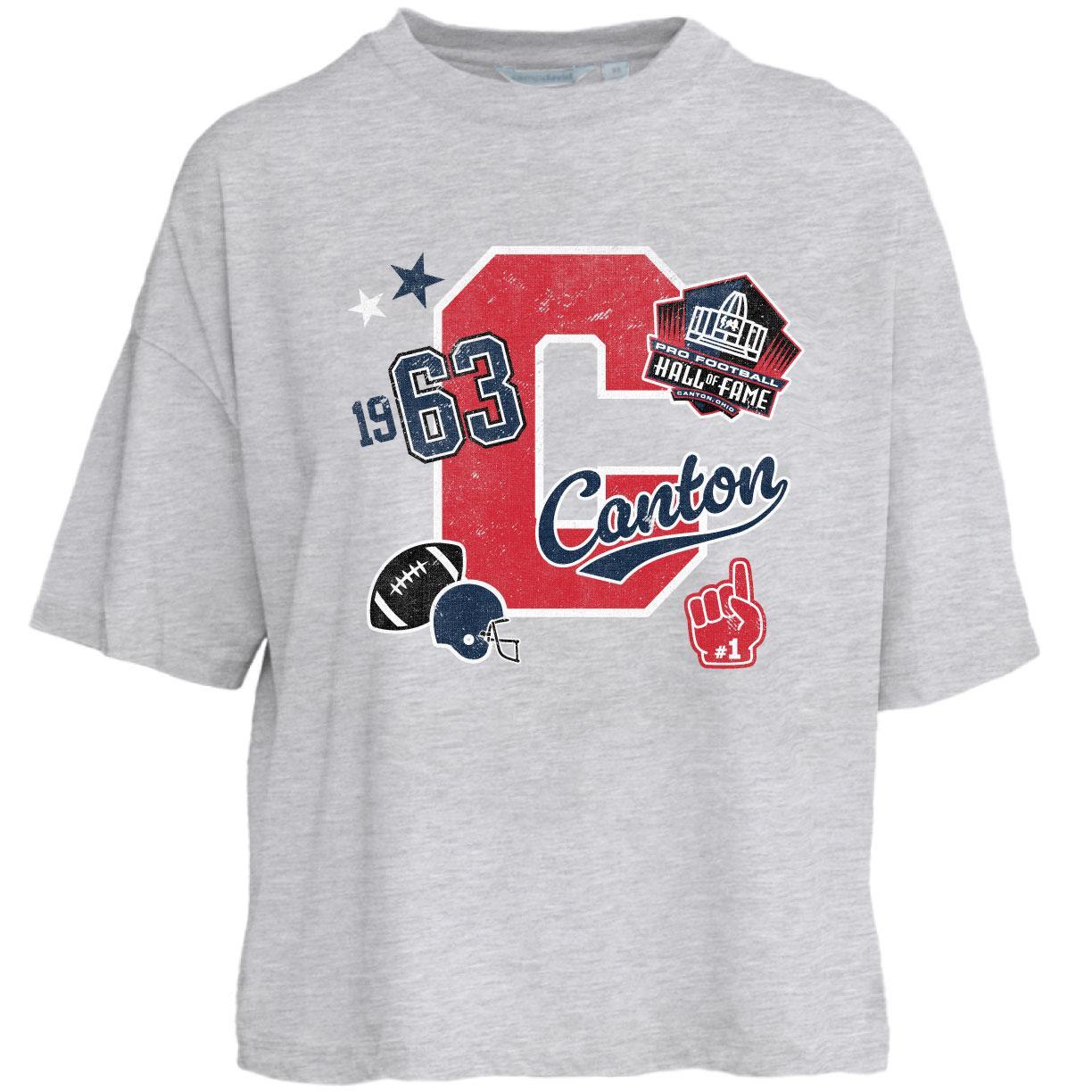 Hall of Fame 2026 Camp David Women's Canton Collage Boardwalk T-Shirt