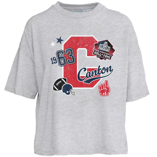 Hall of Fame 2026 Camp David Women's Canton Collage Boardwalk T-Shirt