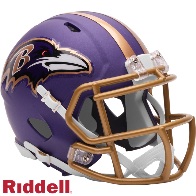Ravens 2026 NFL On-Field Alternate #1 (Purple Rising) Speed Mini Helmet