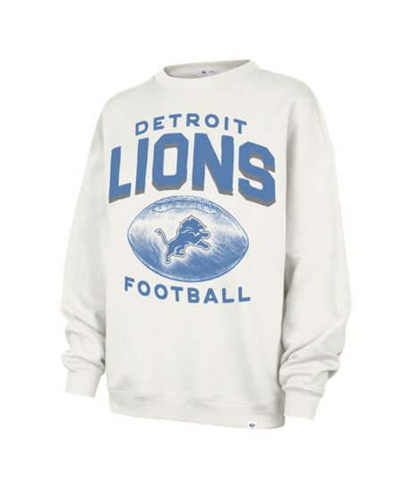 Lions 2025 '47 Brand Women's Arch Cloud Oversized Crewneck