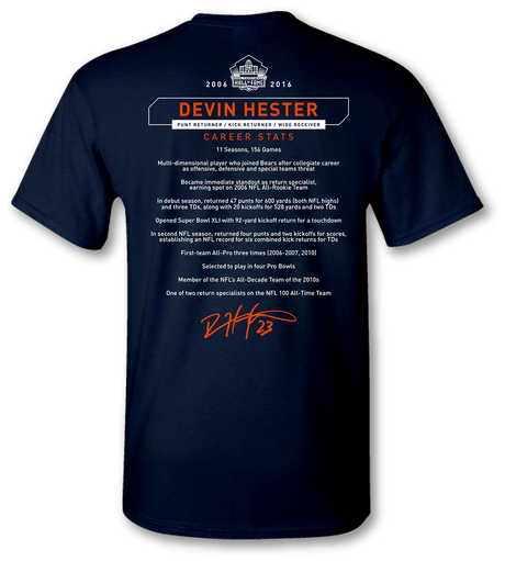 Devin Hester Class of 2024 Stat T-Shirt