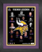 Vikings Hall of Fame Inductees Legacy Frame