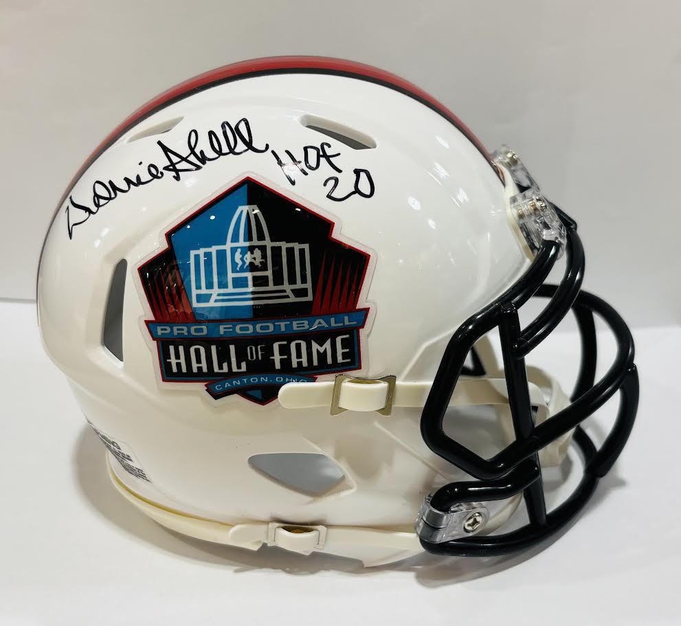 Donnie Shell Autographed Hall of Fame Speed Mini Helmet With Inscription