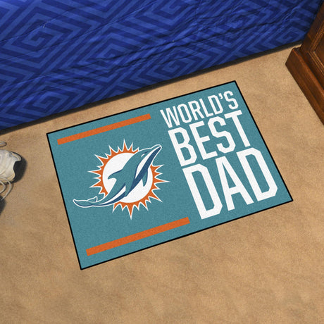 Dolphins World's Best Dad Starter Mat