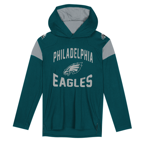 Eagles Kids NFL The Champ is Here Long Sleeve Hooded T-Shirt