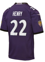 Ravens Derrick Henry 2026 Youth Nike Game Jersey