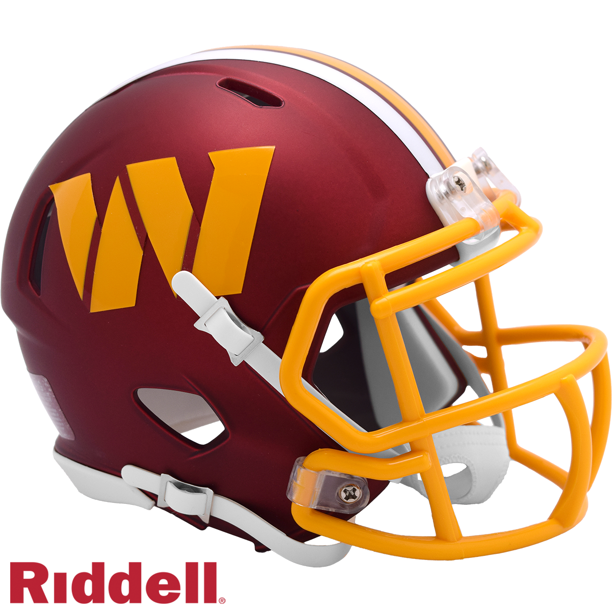 buy professional football helmets Commanders 2025 NFL On-Field Alternate Speed Mini Helmet