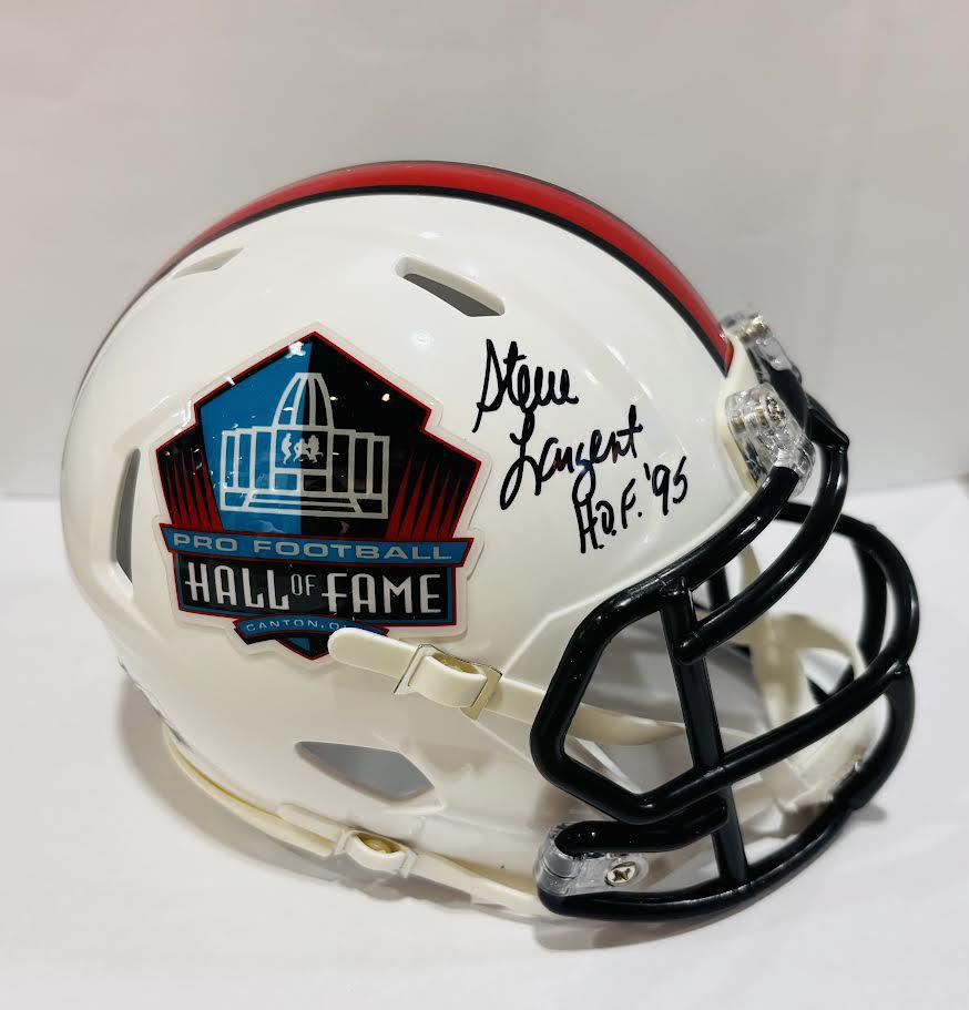 Steve Largent Autographed Hall of Fame Mini Helmet