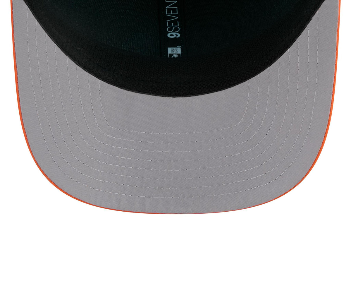 Dolphins 2026 New Era Men's 9SEVENTY Stretch Snap Two-Tone Hat Pro Football Hall of Fame