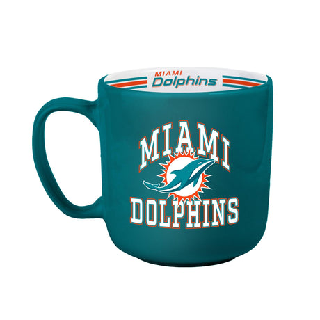 Miami Dolphins 15 oz Stripe Mug