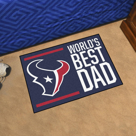 Texans World's Best Dad Starter Mat