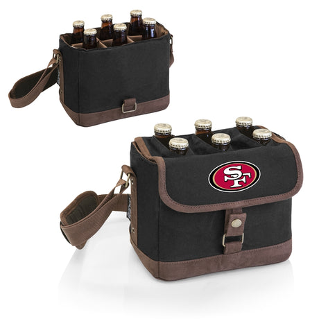 49ers Beer Caddy Cooler Tote with Opener by Picnic Time