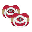 49ers 2 Pack Pacifiers
