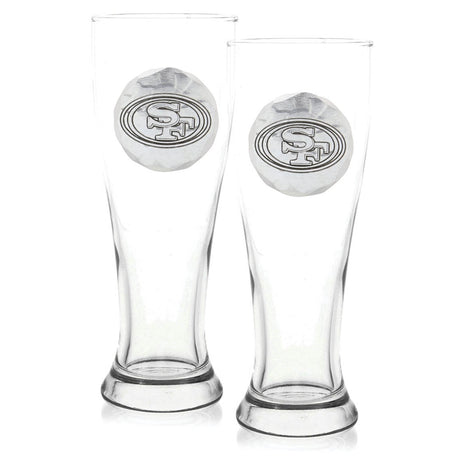 San Francisco 49ers 2-Piece Pilsner Set with Collectible Box