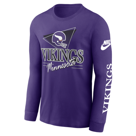 Vikings 2025 Nike Men's Rewind Long Sleeve T-Shirt