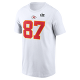 Chiefs Travis Kelce Super Bowl LIX (59) Name and Number T-Shirt