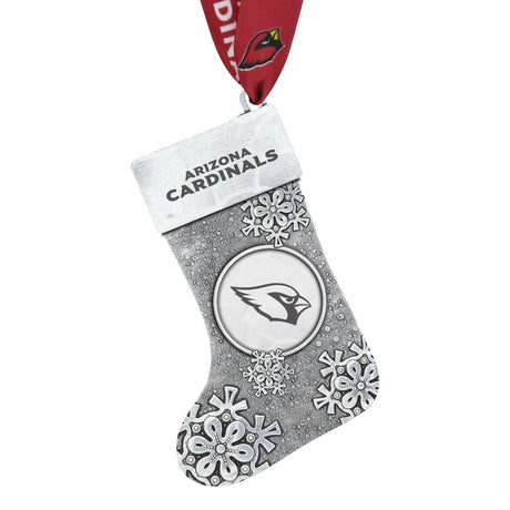 Cardinals Snowflake Stocking Ornament Pro Football Hall of Fame