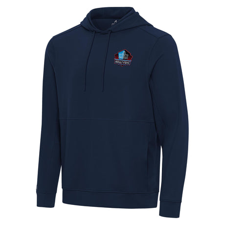 Hall of Fame Antigua Men's Navy Echelon Pullover Hood Pro Football Hall of Fame